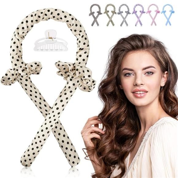 Heatless Curling Rod Headband with Scrunchies for Women - Picture 1 of 6